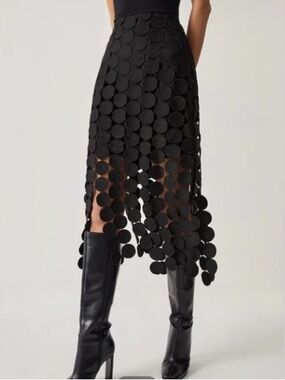 Commense Lasercut Skirt Avant Garde Style Medium